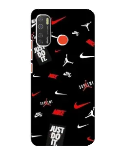 Чехол для TECNO Spark 5 с картинкой «Nike Mix Pattern»