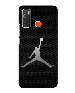 Чехол для TECNO Spark 5 с картинкой «Jordan Dark Carbon»