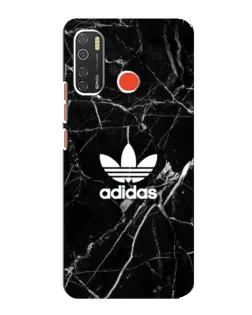 Чехол для TECNO Spark 5 с картинкой «Белый мрамор Adidas»