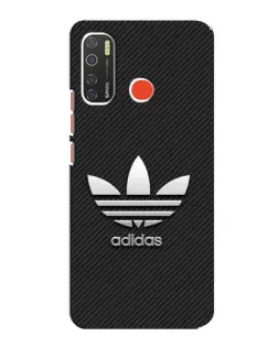 Чехол для TECNO Spark 5 с картинкой «Adidas Карбоновая текстура»