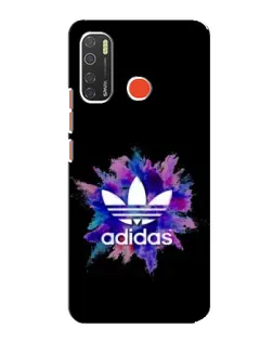 Чехол для TECNO Spark 5 с картинкой «Взрыв красок Adidas»
