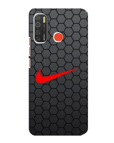 Чехол для TECNO Spark 5 с картинкой «Nike — карбоновая сетка»