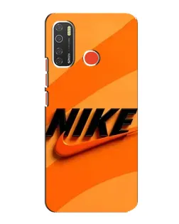 Чехол для TECNO Spark 5 с картинкой «Оранжевый драйв Nike»