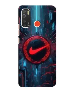 Чехол для TECNO Spark 5 с картинкой «Техногенный стиль Nike»