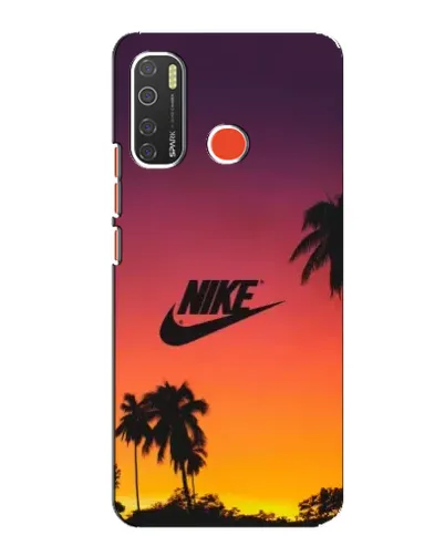 Чехол для TECNO Spark 5 с картинкой «Nike на закате солнца»