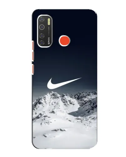 Чехол для TECNO Spark 5 с картинкой «Nike — зимние горы»
