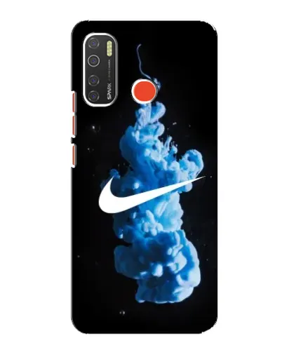 Чехол для TECNO Spark 5 с картинкой «Nike и синий дым»