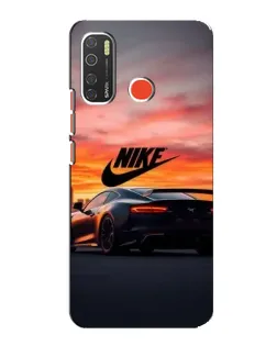 Чехол для TECNO Spark 5 с картинкой «Nike и суперкар»