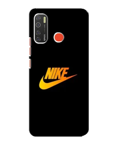 Чехол для TECNO Spark 5 с картинкой «Золотой логотип Nike»