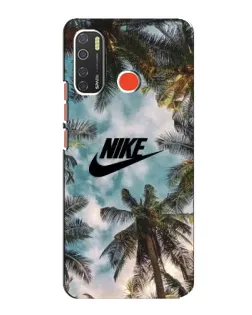 Чехол для TECNO Spark 5 с картинкой «Тропический принт Nike»