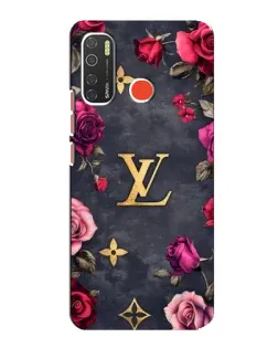 Чехол для TECNO Spark 5 с картинкой «Цветочный Louis Vuitton»