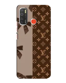 Чехол для TECNO Spark 5 с картинкой «Louis Vuitton — банты»