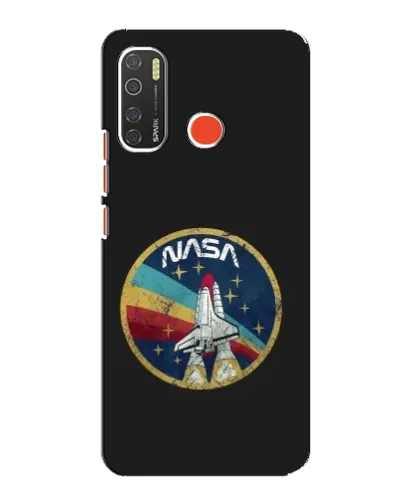 Чехол для TECNO Spark 5 с картинкой «NASA — эмблема миссии»