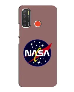 Чехол для TECNO Spark 5 с картинкой «NASA — ретро космос»