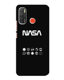 Чехол для TECNO Spark 5 с картинкой «NASA — технический принт»