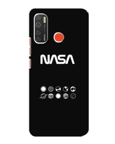 Чехол для TECNO Spark 5 с картинкой «NASA — технический принт»