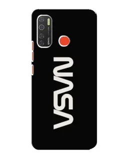 Чехол для TECNO Spark 5 с картинкой «NASA — вертикальный логотип»