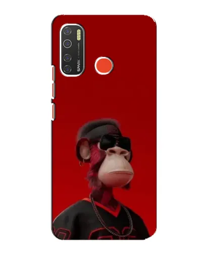 Чехол для TECNO Spark 5 с картинкой «Bored Ape в красном» Чехол для TECNO Spark 5 с картинкой «Bored Ape в красном»