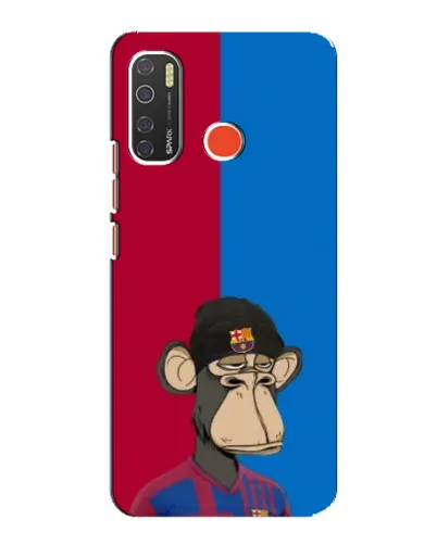 Чехол для TECNO Spark 5 с картинкой «Bored Ape — фанат Барсы» Чехол для TECNO Spark 5 с картинкой «Bored Ape — фанат Барсы»