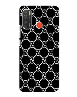 Чехол для TECNO Spark 5 с картинкой «Gucci — сетчатый паттерн»