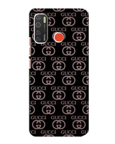 Чехол для TECNO Spark 5 с картинкой «Классическая монограмма Gucci»