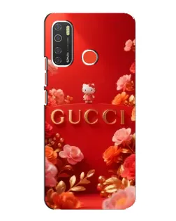 Чехол для TECNO Spark 5 с картинкой «Gucci — золотой сад»