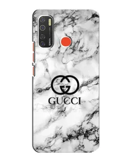 Чехол для TECNO Spark 5 с картинкой «Gucci — мраморный шик»