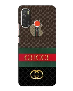 Чехол для TECNO Spark 5 с картинкой «Gucci — брендированный десерт»