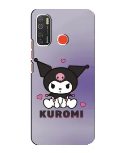 Чохол для TECNO Spark 5 з картинкою «Kuromi — фіолетовий арт»