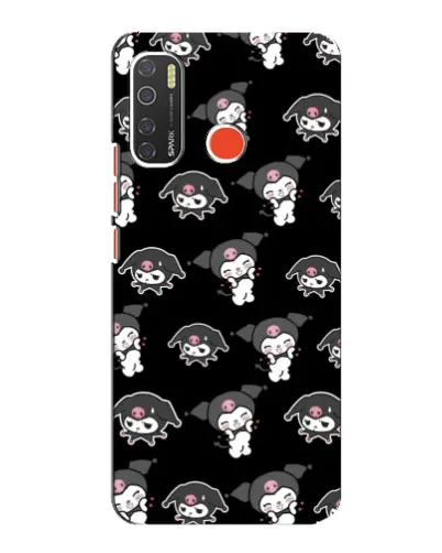 Чехол для TECNO Spark 5 с картинкой «Черный паттерн Kuromi» Чехол для TECNO Spark 5 с картинкой «Черный паттерн Kuromi»