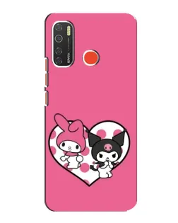 Чохол для TECNO Spark 5 з картинкою «Kuromi та My Melody»