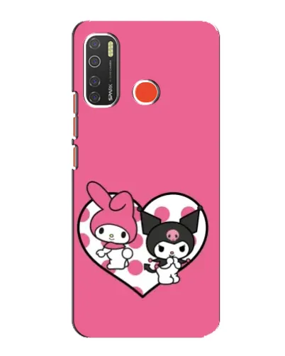 Чехол для TECNO Spark 5 с картинкой «Kuromi и My Melody» Чехол для TECNO Spark 5 с картинкой «Kuromi и My Melody»