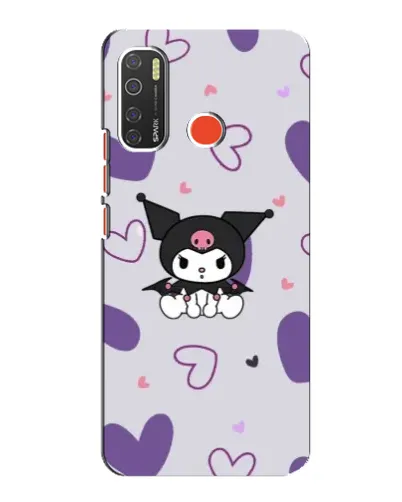 Чехол для TECNO Spark 5 с картинкой «Kuromi и лавандовые сердца» Чехол для TECNO Spark 5 с картинкой «Kuromi и лавандовые сердца»