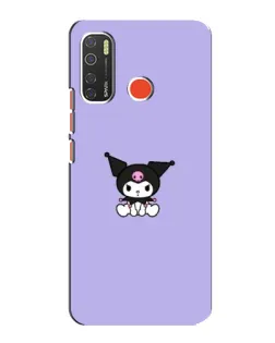 Чохол для TECNO Spark 5 з картинкою «Kuromi — фіолетовий мінімалізм»