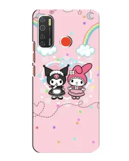 Чохол для TECNO Spark 5 з картинкою «My Melody та Kuromi»
