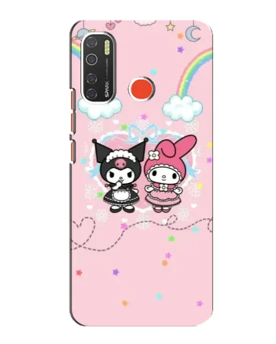 Чехол для TECNO Spark 5 с картинкой «My Melody и Kuromi» Чехол для TECNO Spark 5 с картинкой «My Melody и Kuromi»