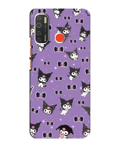 Чехол для TECNO Spark 5 с картинкой «Kuromi — паттерн» Чехол для TECNO Spark 5 с картинкой «Kuromi — паттерн»