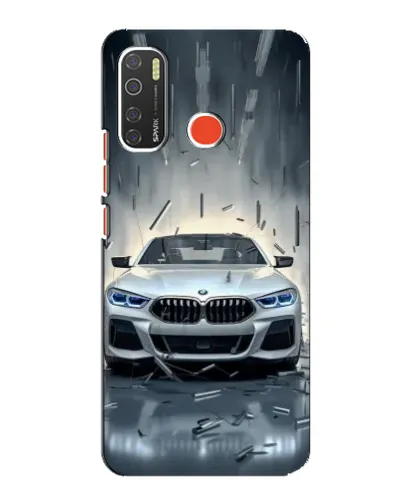 Чехол для TECNO Spark 5 с картинкой «BMW в свете фар»