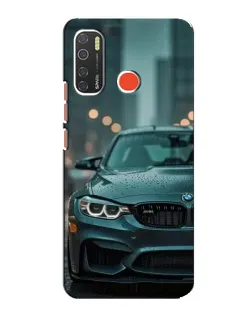 Чехол для TECNO Spark 5 с картинкой «BMW в огнях города»