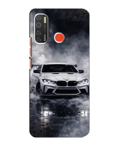 Чехол для TECNO Spark 5 с картинкой «BMW сквозь туман»