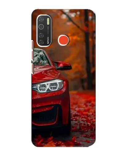 Чехол для TECNO Spark 5 с картинкой «Осенняя BMW M4»