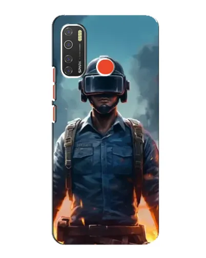 Чохол для TECNO Spark 5 з картинкою «PUBG — реалістичний герой»