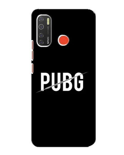 Чохол для TECNO Spark 5 з картинкою «PUBG — білий логотип»