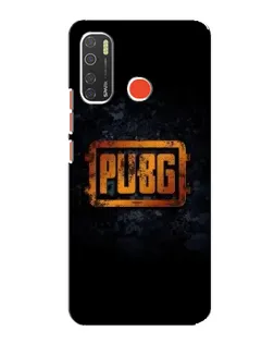 Чохол для TECNO Spark 5 з картинкою «PUBG — золотий логотип»