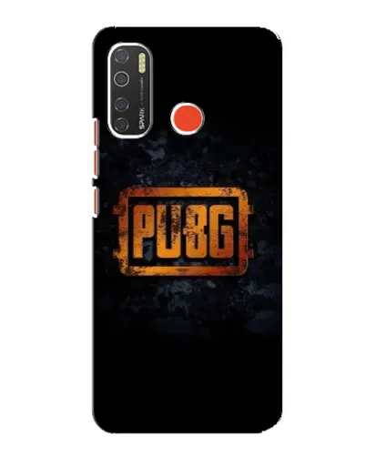 Чохол для TECNO Spark 5 з картинкою «PUBG — золотий логотип»