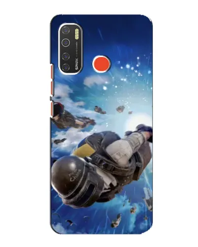 Чохол для TECNO Spark 5 з картинкою «Десант PUBG — стрибок»