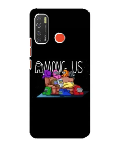 Чехол для TECNO Spark 5 с картинкой «Логотип Among Us»