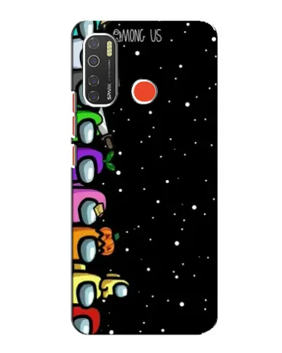 Чехол для TECNO Spark 5 с картинкой «Команда Among Us»