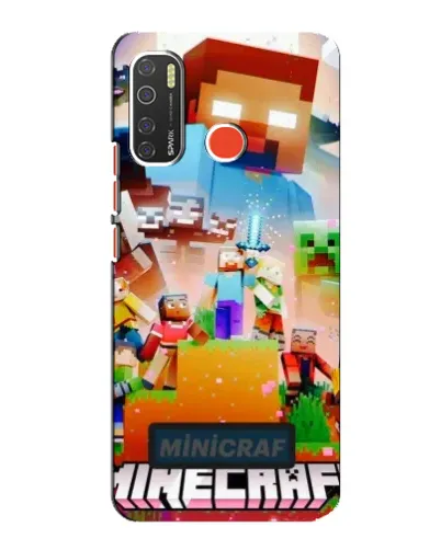 Чехол для TECNO Spark 5 с картинкой «Minecraft герои игры»