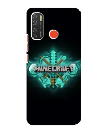Чехол для TECNO Spark 5 с картинкой «Minecraft Diamond лого»
